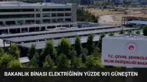 Bakanlık Binası Elektriğinin Yüzde 90'ı Güneşten