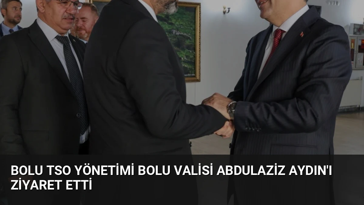 Bolu TSO Yönetimi Bolu Valisi Abdulaziz Aydın’ı Ziyaret Etti