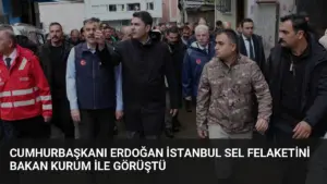 Cumhurbaşkanı Erdoğan İstanbul Sel Felaketini Bakan Kurum ile Görüştü