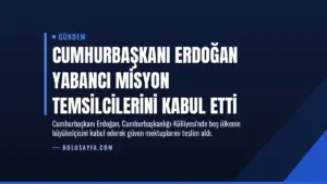 Cumhurbaşkanı Erdoğan yabancı misyon temsilcilerini kabul etti