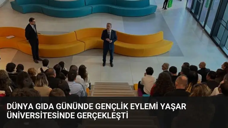 Dünya Gıda Gününde Gençlik Eylemi Yaşar Üniversitesinde Gerçekleşti