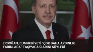 Erdoğan, Cumhuriyeti “çok daha aydınlık yarınlara” taşıyacaklarını söyledi