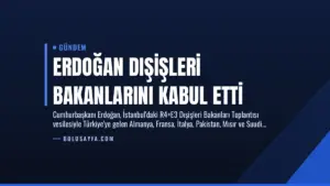 Erdoğan Dışişleri Bakanlarını Kabul Etti