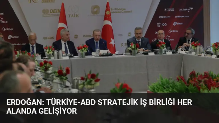 Erdoğan: Türkiye-ABD Stratejik İş Birliği Her Alanda Gelişiyor