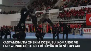 Kastamonu'da 29 Ekim Coşkusu: Komando ve Taekwondo Gösterileri Büyük Beğeni Topladı