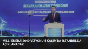 Milli Enerji 2040 Vizyonu 5 Kasım'da İstanbul'da Açıklanacak