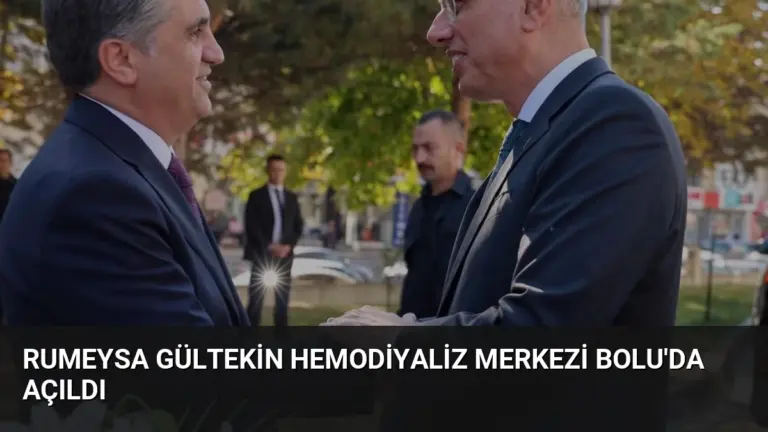 Rumeysa Gültekin Hemodiyaliz Merkezi Bolu’da Açıldı