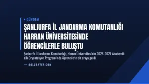 Şanlıurfa İl Jandarma Komutanlığı Harran Üniversitesinde Öğrencilerle Buluştu