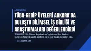 TÜBA-GEBİP Üyeleri Ankara'da Buluştu Bilimsel İş Birliği ve Araştırmaları Değerlendirdi
