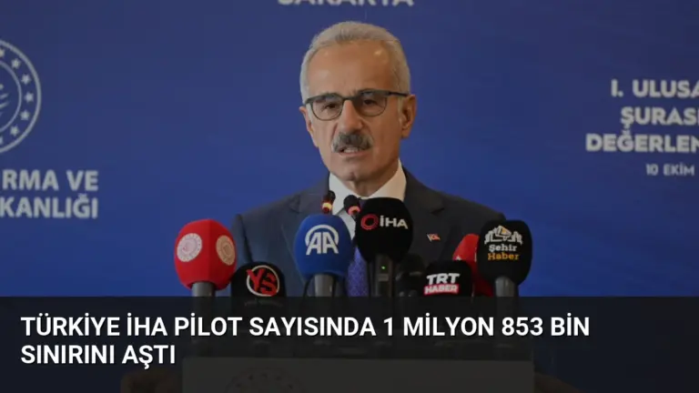 Türkiye İHA Pilot Sayısında 1 Milyon 853 Bin Sınırını Aştı