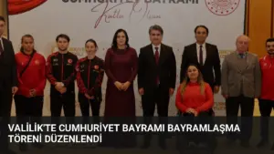 Valilik'te Cumhuriyet Bayramı Bayramlaşma Töreni Düzenlendi